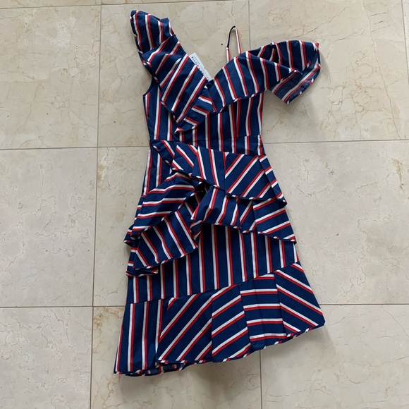 Alice + Olivia Dresses & Skirts - Alice + Olivia NWT $595 Collegiate Stripes Dress